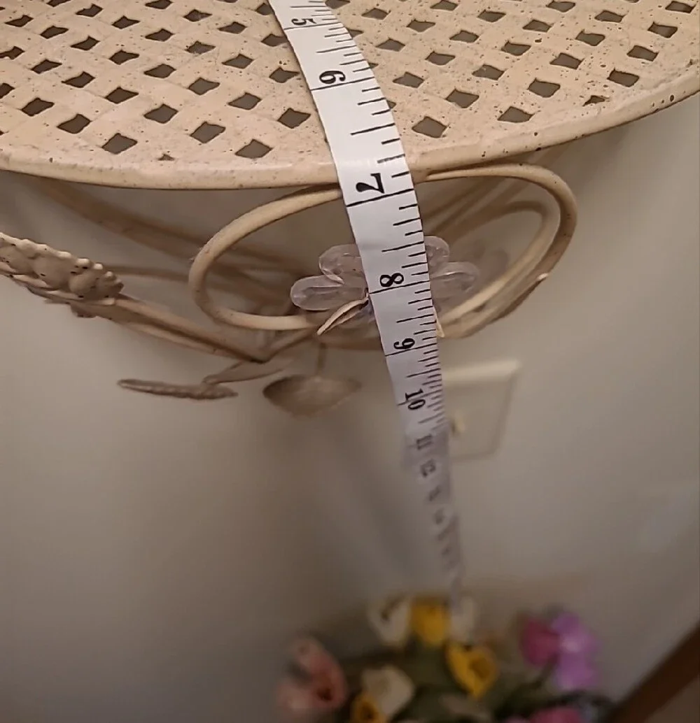Metal Wall Shelf Cream Color